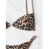 imageMakeMeChic Womens Tie Back High Cut Thong Bikini Sets Summer Swimsuit Bathing SuitRandom Print