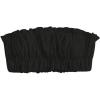 imageMakeMeChic Womens Bandeau Bikini Tops Strapless Frill Trim Swimsuit TopBlack