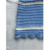 imageMakeMeChic Womens 3D Flower Crochet Micro Mini Shorts Colorblock Scallop Knit Summer ShortsBlue and White