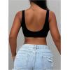 imageMakeMeChic Womens Backless Crop Tank Top Low Cut Sexy Cute Summer TopsBlack
