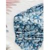 imageMakeMeChic Womens Floral One Shoulder Tank Top Ruched Asymmetrical Sleeveless Y2k TopsBlue B