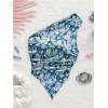 imageMakeMeChic Womens Floral One Shoulder Tank Top Ruched Asymmetrical Sleeveless Y2k TopsBlue B