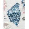 imageMakeMeChic Womens Floral One Shoulder Tank Top Ruched Asymmetrical Sleeveless Y2k TopsBlue B