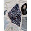 imageMakeMeChic Womens Floral One Shoulder Tank Top Ruched Asymmetrical Sleeveless Y2k TopsBlue a
