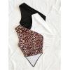 imageMakeMeChic Womens Floral One Shoulder Tank Top Ruched Asymmetrical Sleeveless Y2k TopsMulticolor