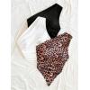 imageMakeMeChic Womens Floral One Shoulder Tank Top Ruched Asymmetrical Sleeveless Y2k TopsMulticolor