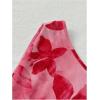 imageMakeMeChic Womens Floral One Shoulder Tank Top Ruched Asymmetrical Sleeveless Y2k TopsPink a