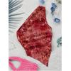 imageMakeMeChic Womens Floral One Shoulder Tank Top Ruched Asymmetrical Sleeveless Y2k TopsRed