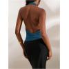 imageMakeMeChic Womens Going Out Tops Sexy Deep V Cowl Neck Blackless Sequin Halter TopDusty Blue