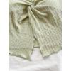 imageMakeMeChic Womens Halter Tops Slit Twist Front Backless Cute Summer Tank TopMint Green