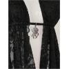imageMakeMeChic Womens Halter Tops Y2k Going Out Cheetah Print TopBlack Lace