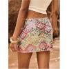 imageMakeMeChic Womens Sequin Sparkly Skirt Mini Micro Glitter Y2k Low Rise Summer SkirtMulticolor