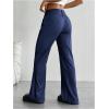 imageMakeMeChic Womens Striped Dressy Pants Straight Leg Work Office Long TrousersRoyal Blue