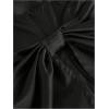imageMakeMeChic Girls Bow Knot Sleeveless Cami Dress Elegant A Line Flared Short DressBlack