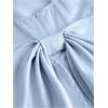 imageMakeMeChic Girls Bow Knot Sleeveless Cami Dress Elegant A Line Flared Short DressBlue