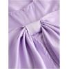 imageMakeMeChic Girls Bow Knot Sleeveless Cami Dress Elegant A Line Flared Short DressPurple
