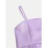 imageMakeMeChic Girls Bow Knot Sleeveless Cami Dress Elegant A Line Flared Short DressPurple