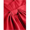 imageMakeMeChic Girls Bow Knot Sleeveless Cami Dress Elegant A Line Flared Short DressRed