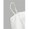 imageMakeMeChic Girls Bow Knot Sleeveless Cami Dress Elegant A Line Flared Short DressWhite