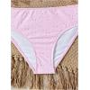 imageMakeMeChic Girls Tankini Swimsuits SetsRuffle Tiered Spaghetti Strap Eyelet Embroidery Bathing SuitPink