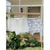 imageMakeMeChic Womens 2 Pack Linen Shorts Summer Beach Pajama Boxer ShortsBlue Printed White