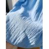 imageMakeMeChic Womens 2 Pack Linen Shorts Summer Beach Pajama Boxer ShortsBlue and White