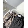 imageMakeMeChic Womens 2 Pack Linen Shorts Summer Beach Pajama Boxer ShortsCamo Black