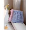 imageMakeMeChic Womens 2 Pack Linen Shorts Summer Beach Pajama Boxer ShortsPink Blue