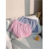 imageMakeMeChic Womens 2 Pack Linen Shorts Summer Beach Pajama Boxer ShortsPink Blue