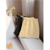 imageMakeMeChic Womens 2 Pack Linen Shorts Summer Beach Pajama Boxer ShortsYellow Black