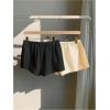 imageMakeMeChic Womens 2 Pack Linen Shorts Summer Beach Pajama Boxer ShortsYellow Black