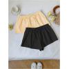 imageMakeMeChic Womens 2 Pack Linen Shorts Summer Beach Pajama Boxer ShortsYellow Black