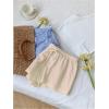 imageMakeMeChic Womens 2 Pack Linen Shorts Summer Beach Pajama Boxer ShortsYellow Blue