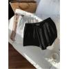 imageMakeMeChic Womens 3 Pack Linen Shorts Summer Comfy Sleep Pajama Boxer ShortsPlus Black White Khaki