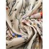 imageMakeMeChic Womens Floral Notched Blouse Puff Sleeve Ruffle Hem Summer Shirt TopsApricot