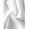 imageMakeMeChic Womens Flutter Sleeve Sweetheart Neck Shirred A Line Ruffle Summer Mini DressWhite