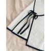imageMakeMeChic Womens Knitted Strapless Dress Wrap Tie Front Sleeveless Bodycon Mini Tube DressesBeige