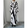 imageMakeMeChic Womens Leopard Print Dress V Neck Dolman Sleeve Ruched Bodycon Cocktail Maxi DressesMulticolor B