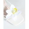 imageMakeMeChic Womens Open Toe Floral Kitten Heels Flower Summer Beach SandalsPlain White