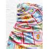 imageMakeMeChic Womens Summer Floral Tube Top Mini Dresses Blue and White Ruched Strapless SundressMulticolor F