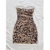 imageMakeMeChic Womens Summer Floral Tube Top Mini Dresses Blue and White Ruched Strapless SundressMulticolor I