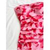 imageMakeMeChic Womens Summer Floral Tube Top Mini Dresses Blue and White Ruched Strapless SundressMulticolor a