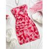 imageMakeMeChic Womens Summer Floral Tube Top Mini Dresses Blue and White Ruched Strapless SundressMulticolor a