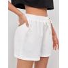 imageMakeMeChic Womens Sweat Shorts Summer Casual Camo Boxer Workout ShortsWhite