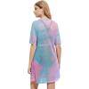 imageMakeMeChic Womens Swimsuit Cover Ups Beach Swimwear See Through Sheer Mesh DressLoose Multi