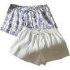 Blue Printed White