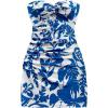 Deep Blue and White