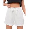 imageMakeMeChic Womens Sweat Shorts Summer Casual Camo Boxer Workout ShortsWhite