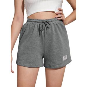 imageMakeMeChic Womens Sweat Shorts Summer Casual Camo Boxer Workout ShortsLight Grey
