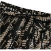 imageMakeMeChic Womens Graphic Print Tie Front Elastic Waist Straight Leg Pants TrousersBlack and Beige